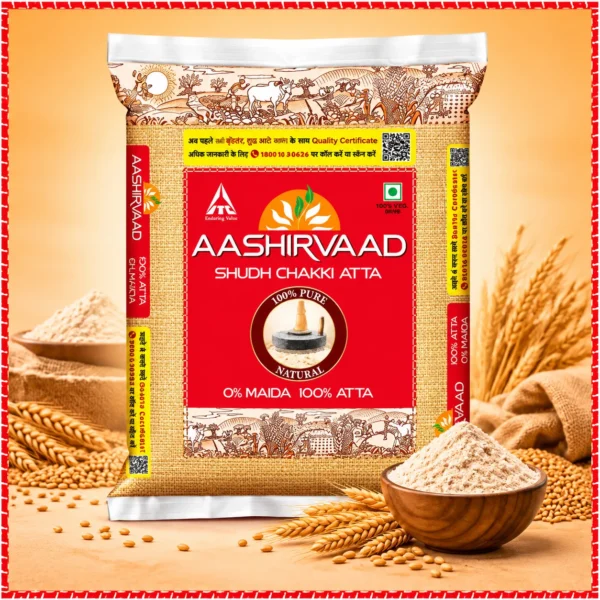 Aashirvaad Shudh Chakki Atta (100% Atta, 0% Maida)