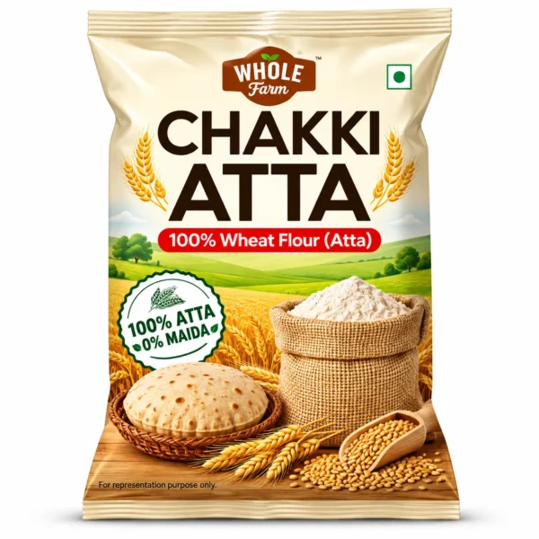 Whole Farm Chakki Atta (100% Atta, 0% Maida)