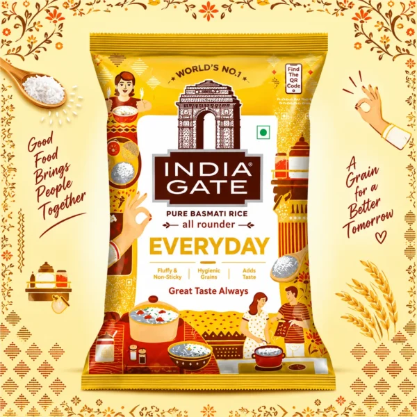 India Gate Everyday Basmati Rice (Medium Grain)